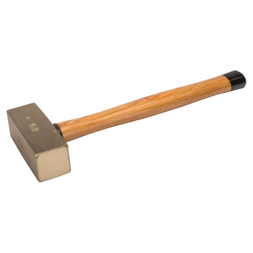 Non sparking German type Stonning hammer, hickory handle AL-BR