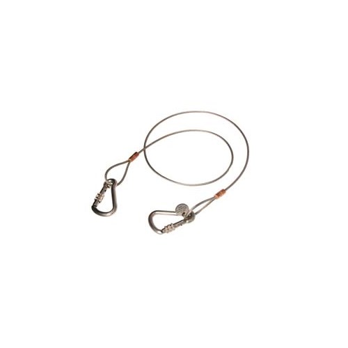 Sikringswire med sertifiserte kroker, 5mm x 1,0m Max.Load 6Kg