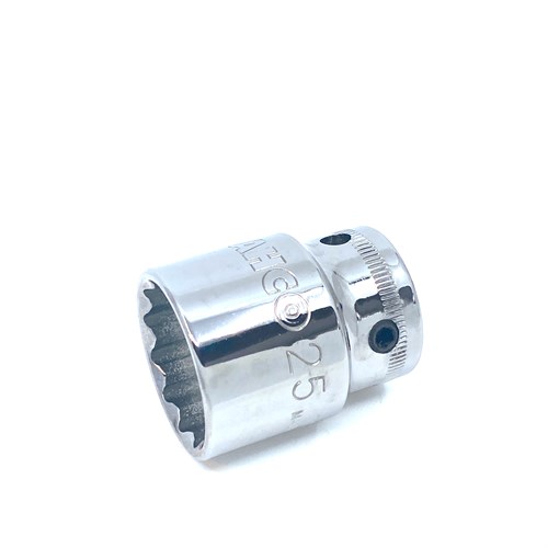 Pipe med sikringskrue 1/2" 23mm